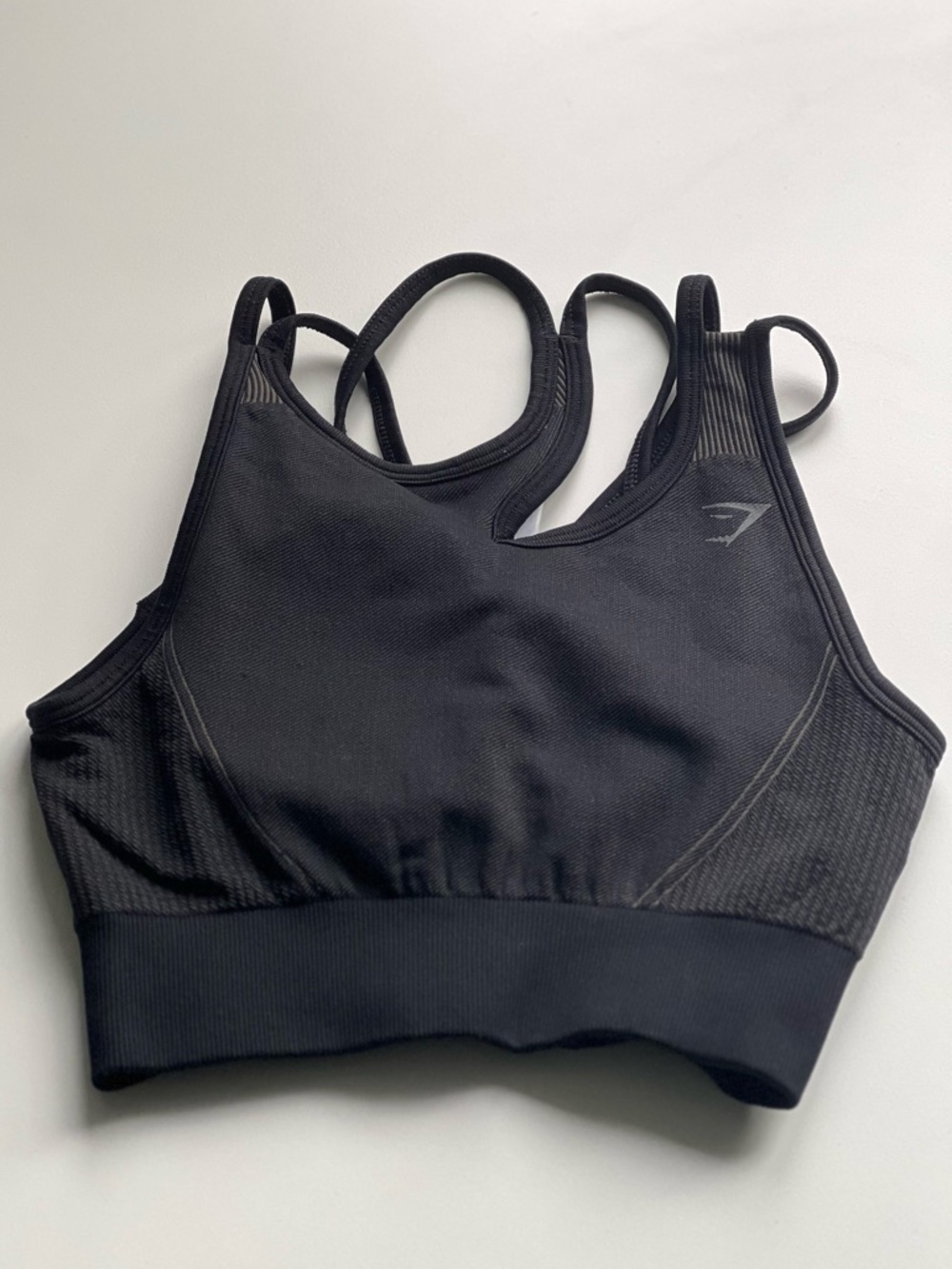 Gymshark Black Strappy Performance Sports Bra